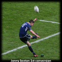 Jonny Sexton 1st conversion